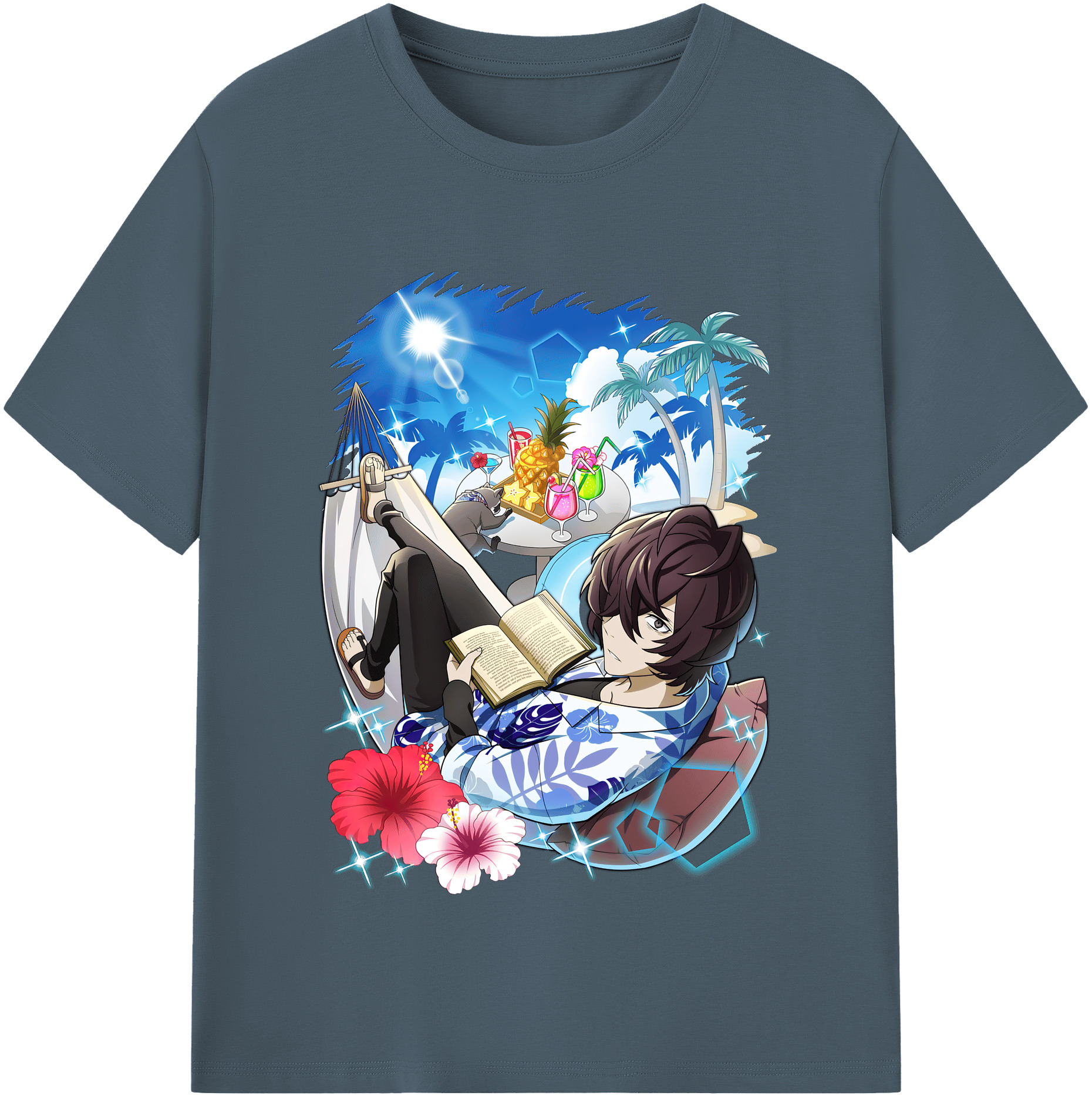 （画像用） 文豪ストレイドッグス Bungo Stray Dogs 綿100％半袖Tシャツ（フロントプリント）